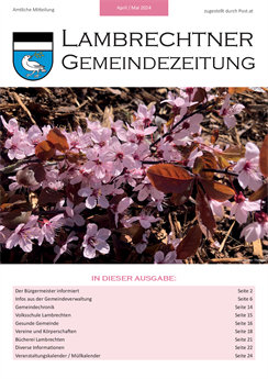 Gemeindezeitung April / Mai 2024 (02.05.2024)