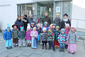Kindergarten_Fasching 2015_Besuch beim Bürgermeister