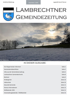 Gemeindezeitung Dezember 2020