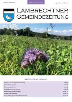 Gemeindezeitung August / September 2023 (11.08.2023)